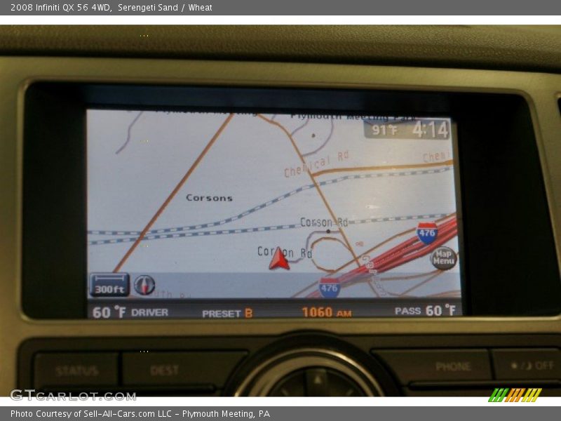 Navigation of 2008 QX 56 4WD