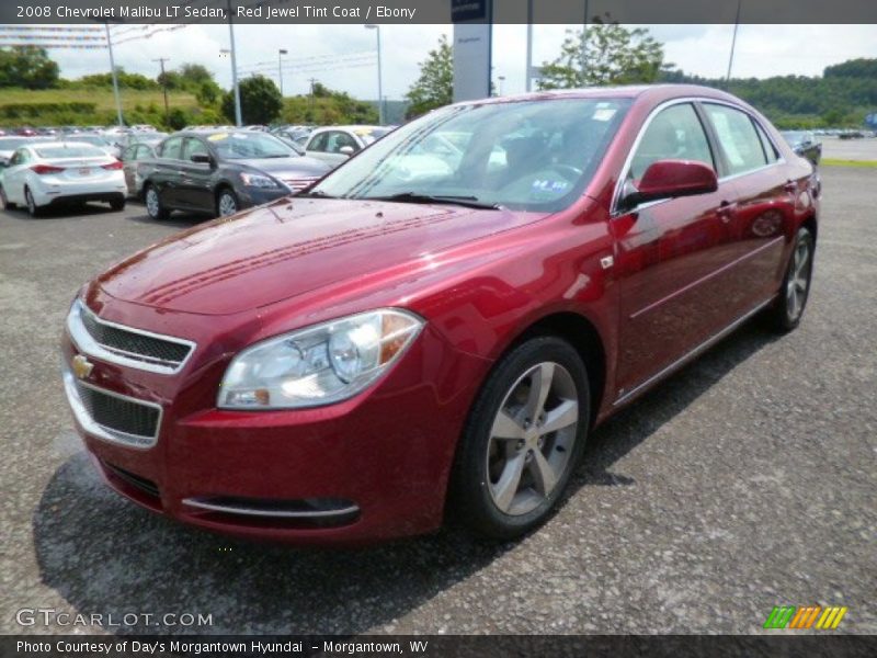 Red Jewel Tint Coat / Ebony 2008 Chevrolet Malibu LT Sedan