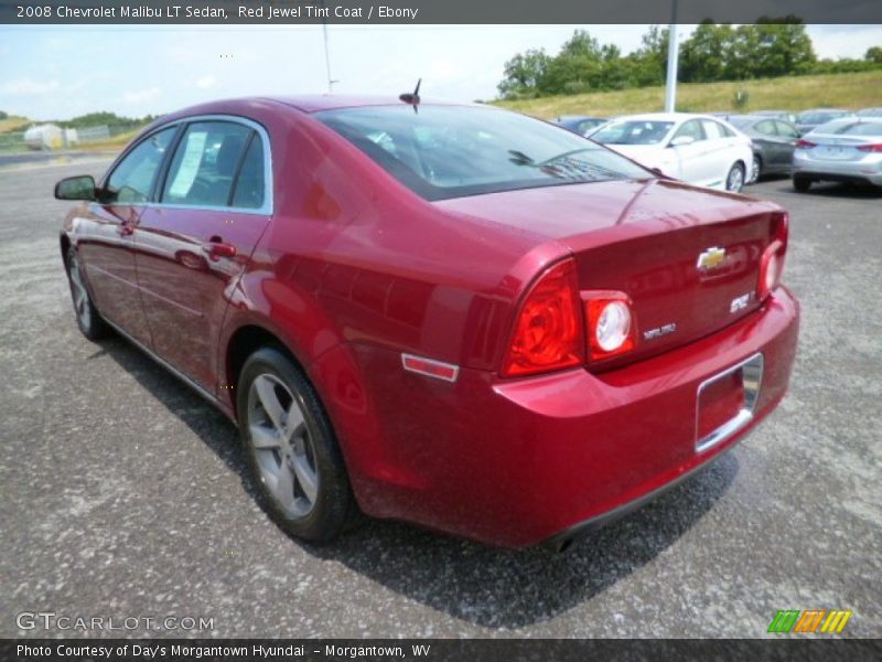 Red Jewel Tint Coat / Ebony 2008 Chevrolet Malibu LT Sedan