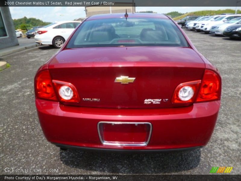 Red Jewel Tint Coat / Ebony 2008 Chevrolet Malibu LT Sedan