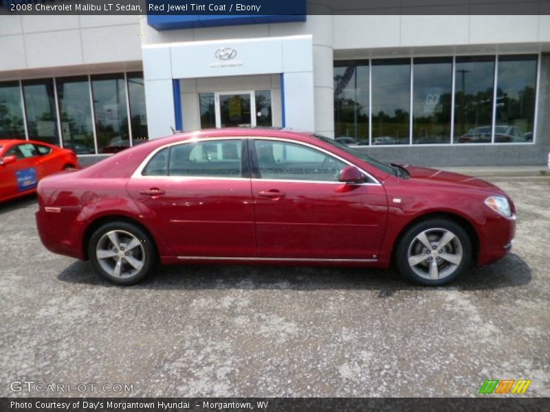 Red Jewel Tint Coat / Ebony 2008 Chevrolet Malibu LT Sedan