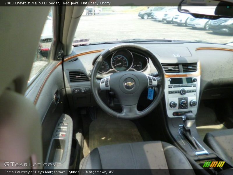 Red Jewel Tint Coat / Ebony 2008 Chevrolet Malibu LT Sedan