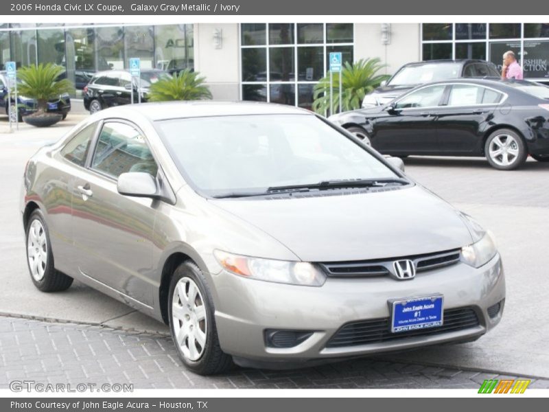 Galaxy Gray Metallic / Ivory 2006 Honda Civic LX Coupe