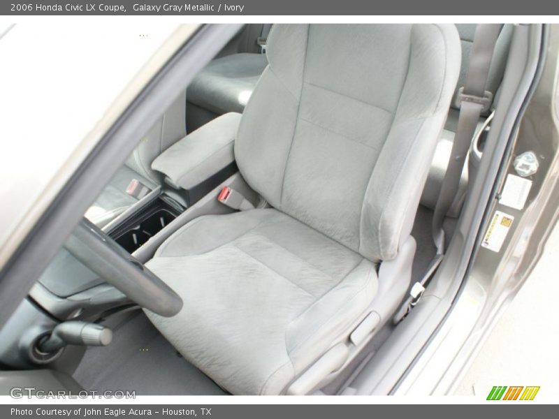Galaxy Gray Metallic / Ivory 2006 Honda Civic LX Coupe