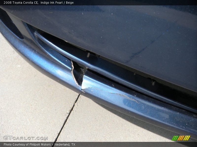 Indigo Ink Pearl / Beige 2008 Toyota Corolla CE