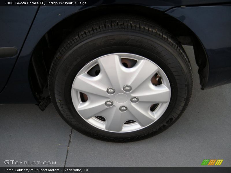 Indigo Ink Pearl / Beige 2008 Toyota Corolla CE
