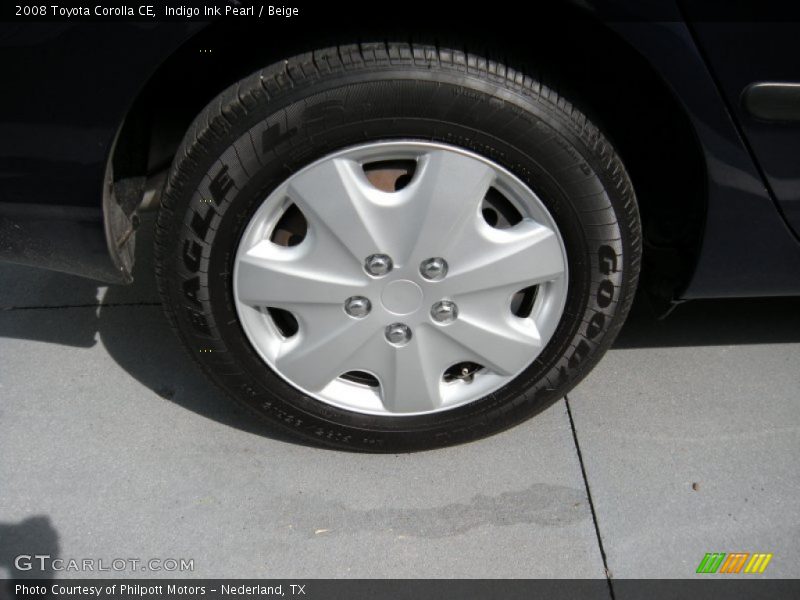 Indigo Ink Pearl / Beige 2008 Toyota Corolla CE