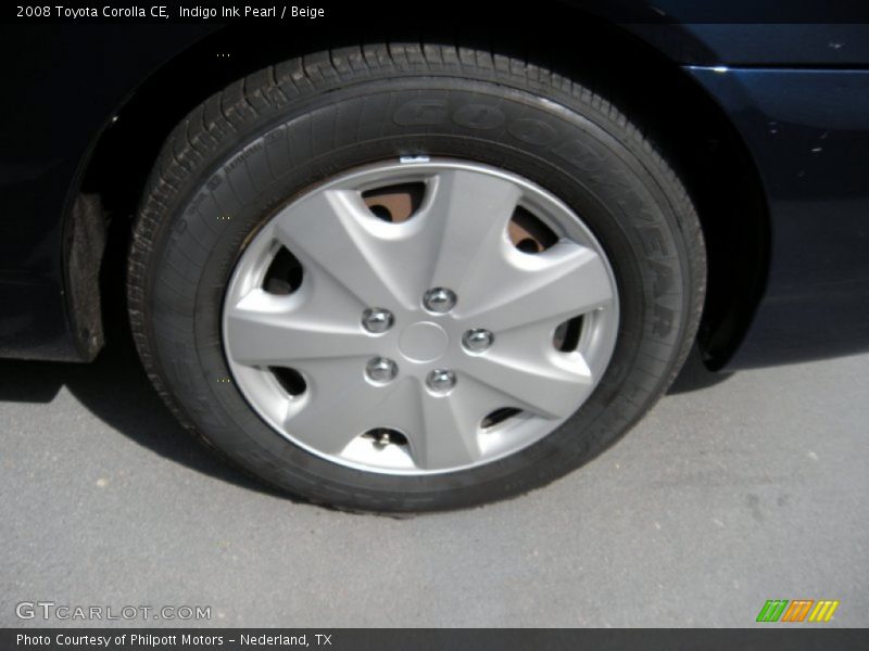 Indigo Ink Pearl / Beige 2008 Toyota Corolla CE