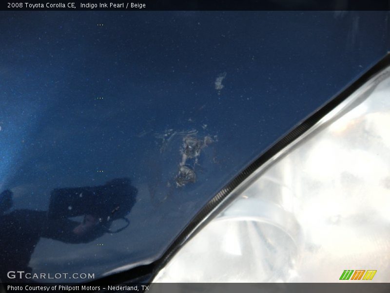 Indigo Ink Pearl / Beige 2008 Toyota Corolla CE