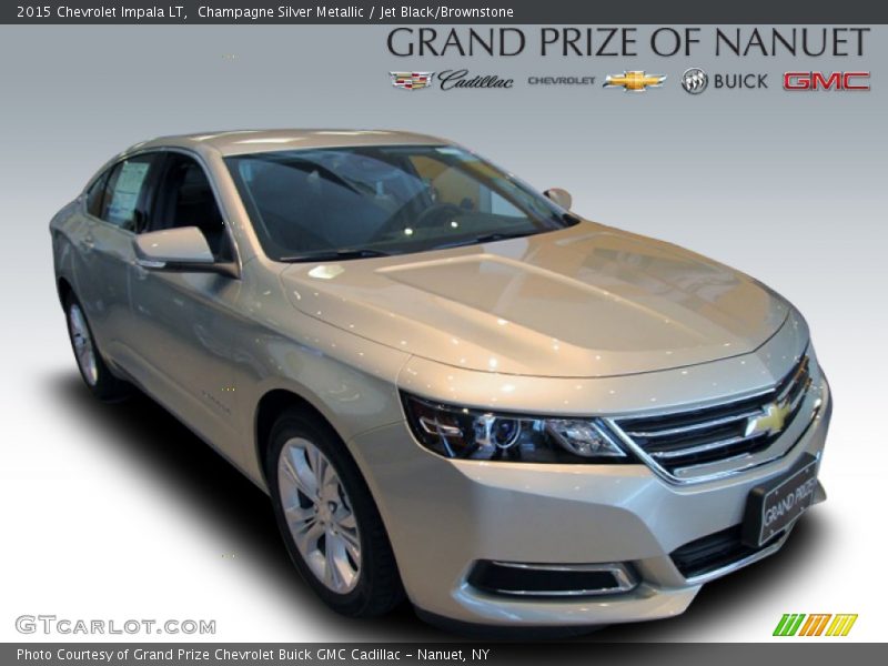 Champagne Silver Metallic / Jet Black/Brownstone 2015 Chevrolet Impala LT