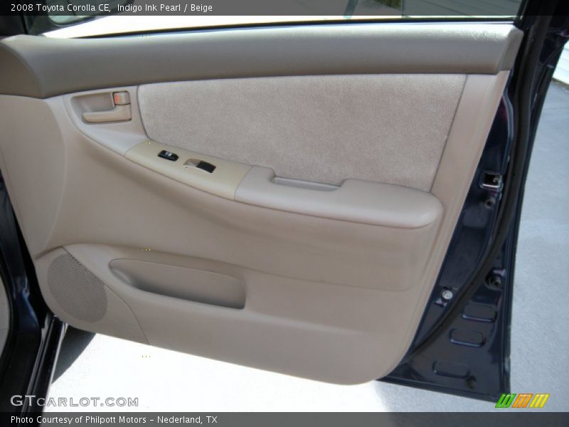 Indigo Ink Pearl / Beige 2008 Toyota Corolla CE