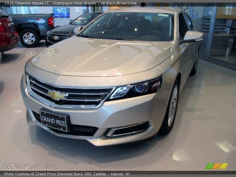 Champagne Silver Metallic / Jet Black/Brownstone 2015 Chevrolet Impala LT