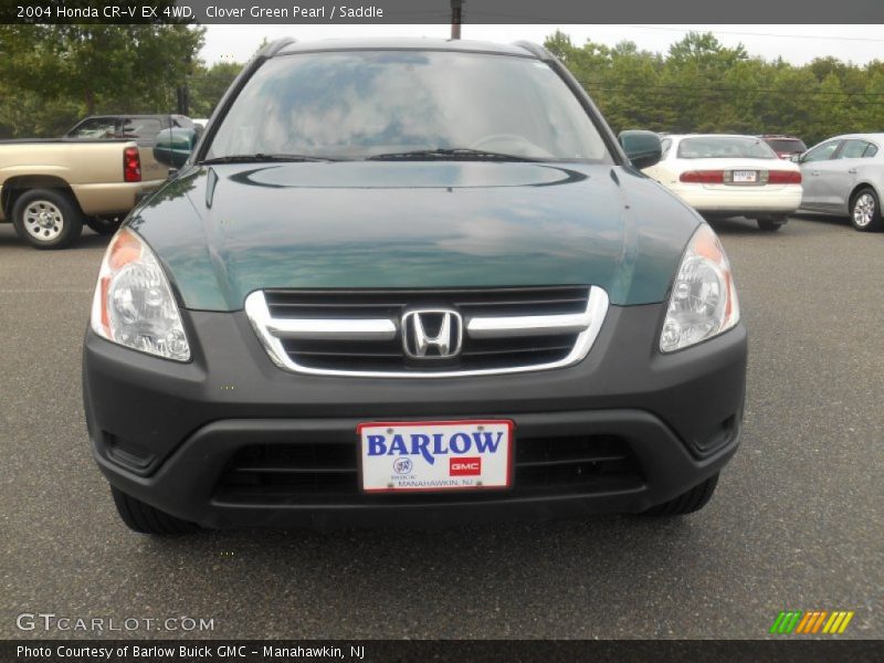 Clover Green Pearl / Saddle 2004 Honda CR-V EX 4WD