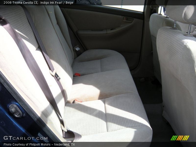 Indigo Ink Pearl / Beige 2008 Toyota Corolla CE