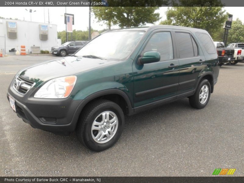 Clover Green Pearl / Saddle 2004 Honda CR-V EX 4WD
