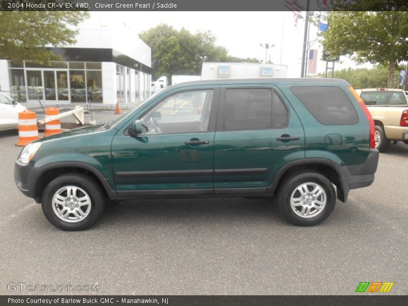 Clover Green Pearl / Saddle 2004 Honda CR-V EX 4WD