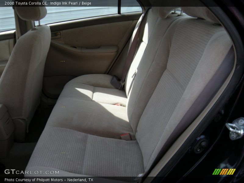 Indigo Ink Pearl / Beige 2008 Toyota Corolla CE