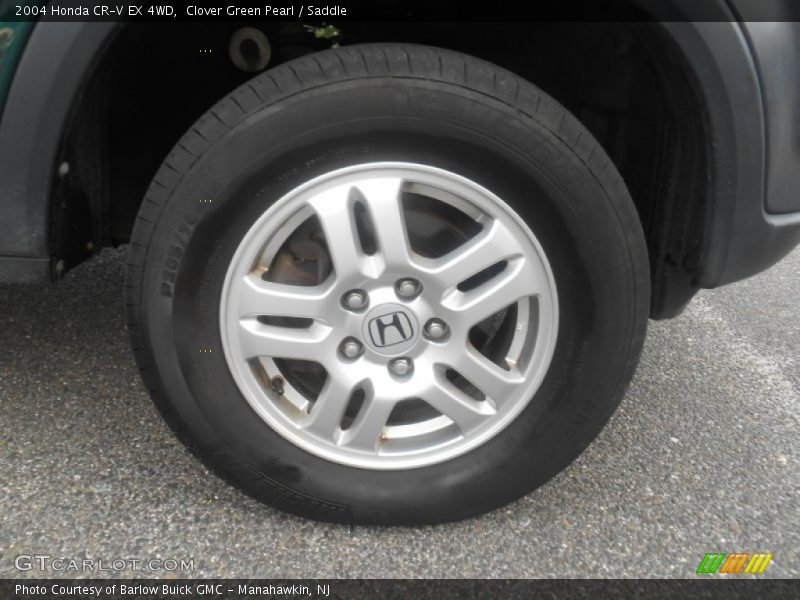 Clover Green Pearl / Saddle 2004 Honda CR-V EX 4WD