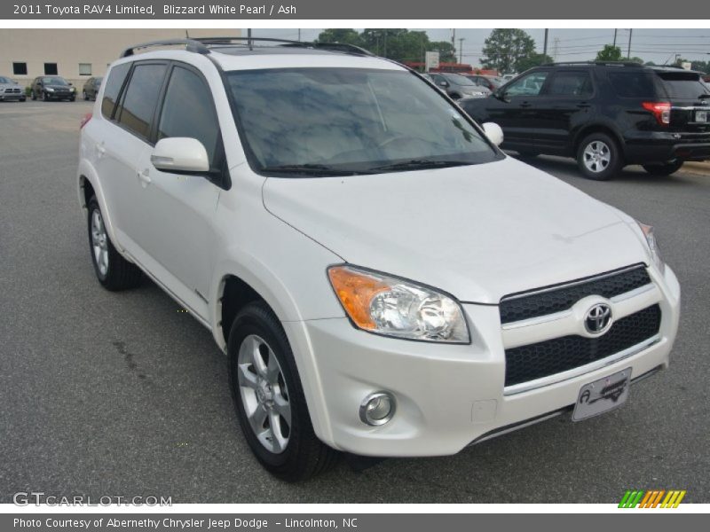 Blizzard White Pearl / Ash 2011 Toyota RAV4 Limited