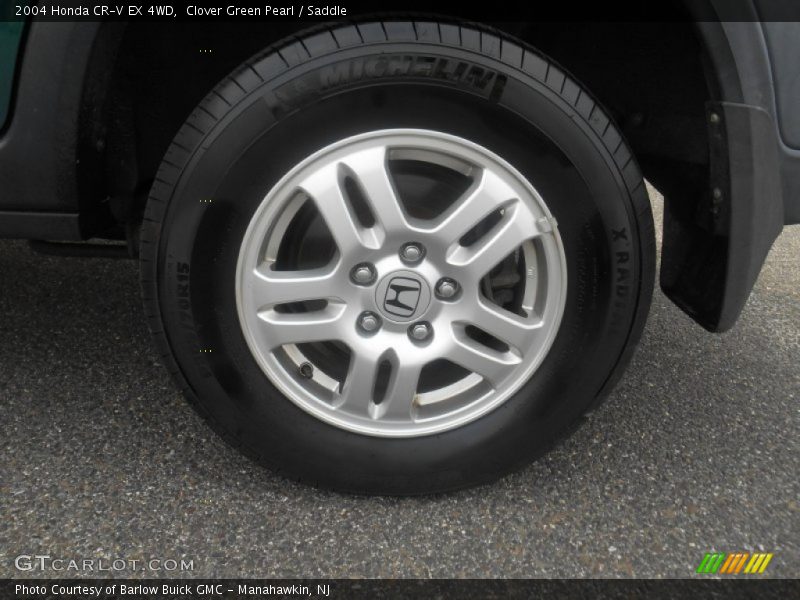 Clover Green Pearl / Saddle 2004 Honda CR-V EX 4WD