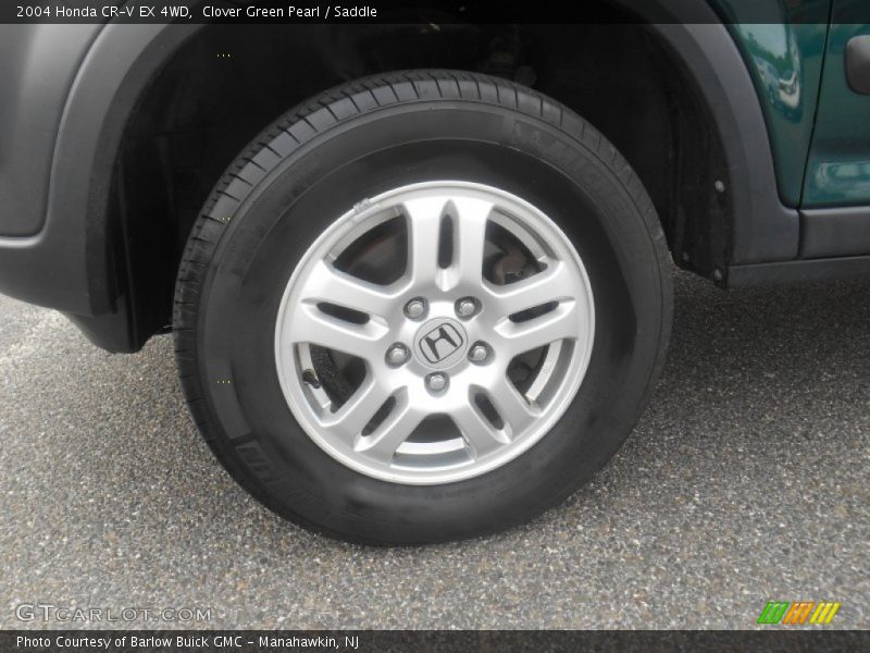 Clover Green Pearl / Saddle 2004 Honda CR-V EX 4WD