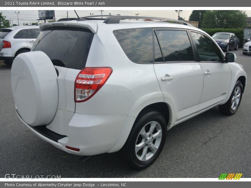 Blizzard White Pearl / Ash 2011 Toyota RAV4 Limited