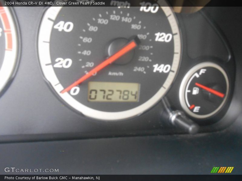 Clover Green Pearl / Saddle 2004 Honda CR-V EX 4WD