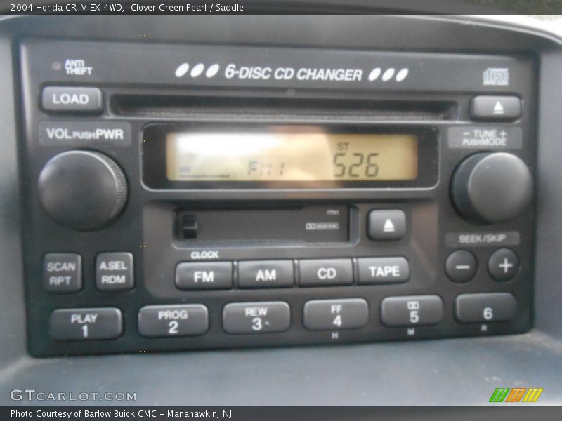 Clover Green Pearl / Saddle 2004 Honda CR-V EX 4WD