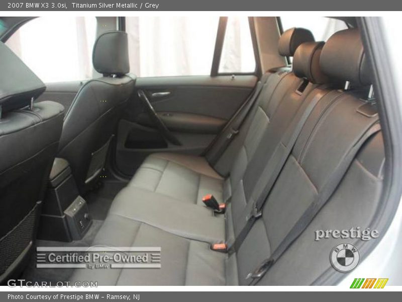 Titanium Silver Metallic / Grey 2007 BMW X3 3.0si