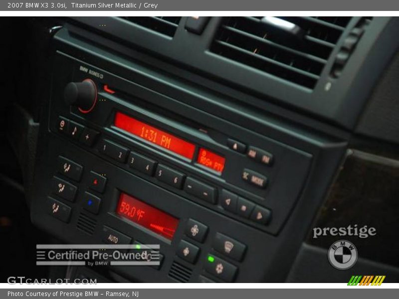 Titanium Silver Metallic / Grey 2007 BMW X3 3.0si