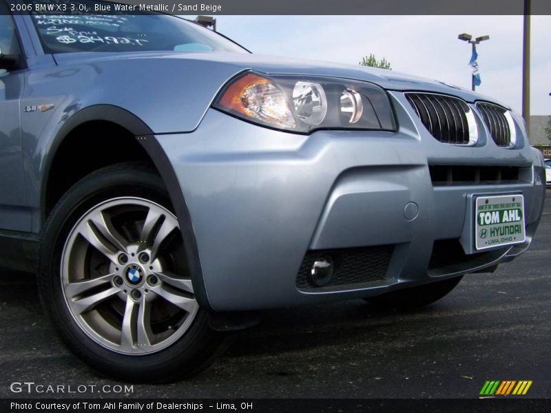 Blue Water Metallic / Sand Beige 2006 BMW X3 3.0i