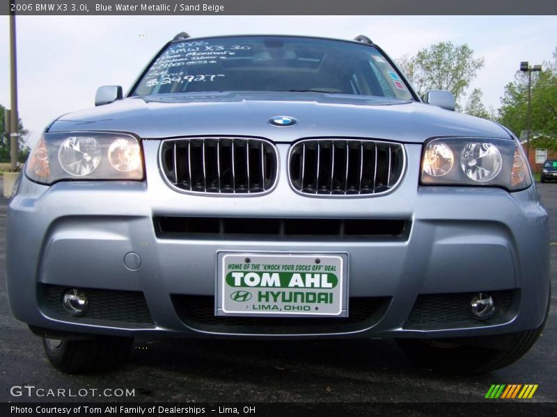 Blue Water Metallic / Sand Beige 2006 BMW X3 3.0i