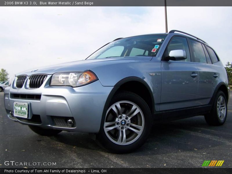 Blue Water Metallic / Sand Beige 2006 BMW X3 3.0i