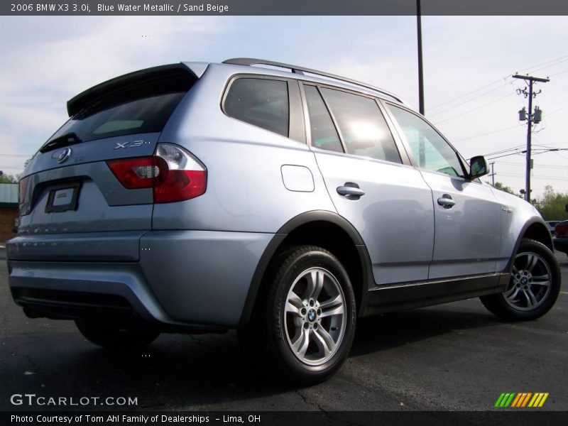 Blue Water Metallic / Sand Beige 2006 BMW X3 3.0i