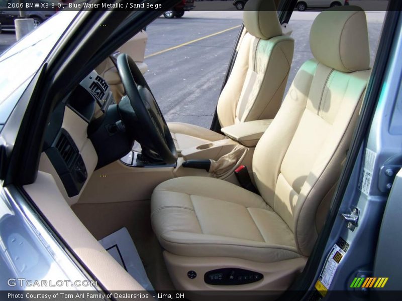 Blue Water Metallic / Sand Beige 2006 BMW X3 3.0i