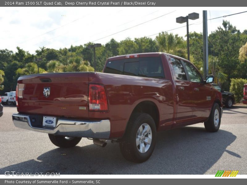 Deep Cherry Red Crystal Pearl / Black/Diesel Gray 2014 Ram 1500 SLT Quad Cab