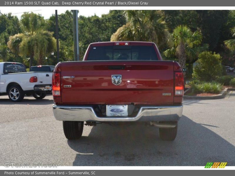 Deep Cherry Red Crystal Pearl / Black/Diesel Gray 2014 Ram 1500 SLT Quad Cab