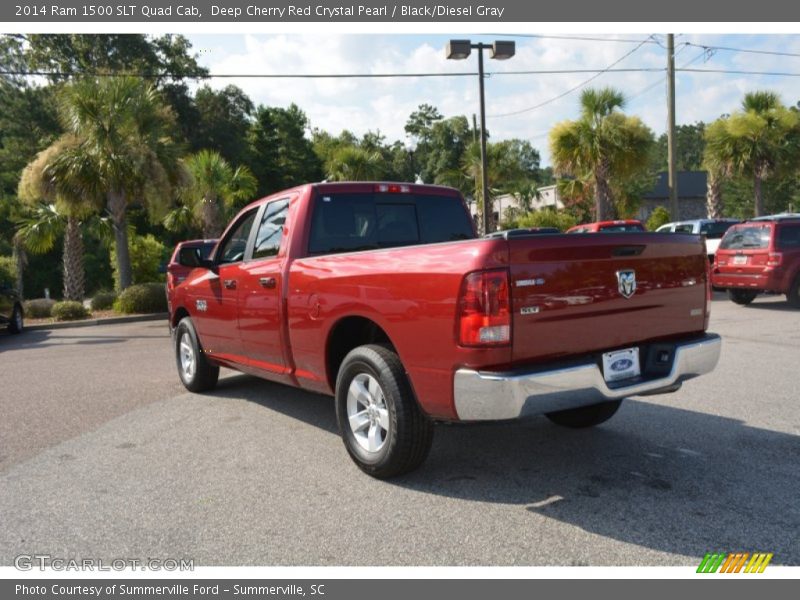 Deep Cherry Red Crystal Pearl / Black/Diesel Gray 2014 Ram 1500 SLT Quad Cab