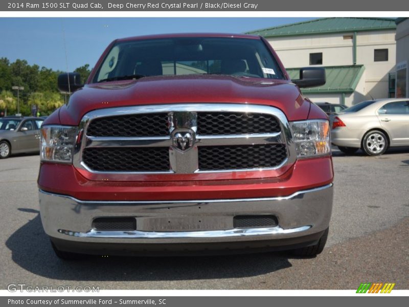 Deep Cherry Red Crystal Pearl / Black/Diesel Gray 2014 Ram 1500 SLT Quad Cab