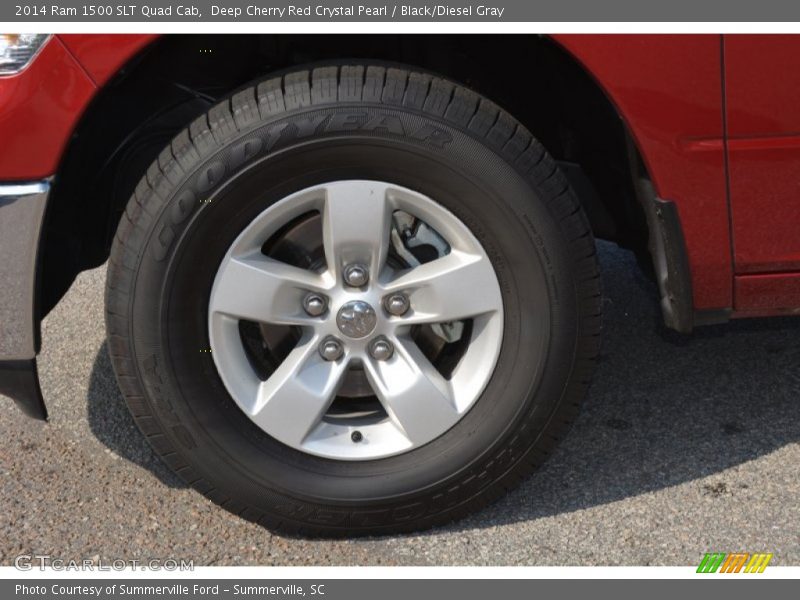 Deep Cherry Red Crystal Pearl / Black/Diesel Gray 2014 Ram 1500 SLT Quad Cab