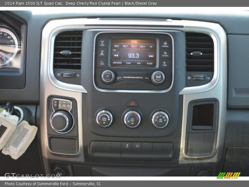 Deep Cherry Red Crystal Pearl / Black/Diesel Gray 2014 Ram 1500 SLT Quad Cab