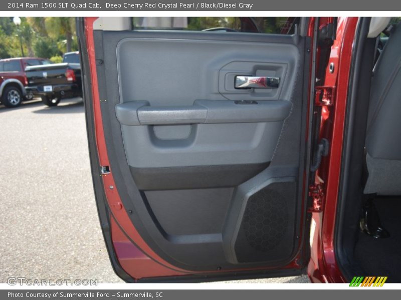 Deep Cherry Red Crystal Pearl / Black/Diesel Gray 2014 Ram 1500 SLT Quad Cab