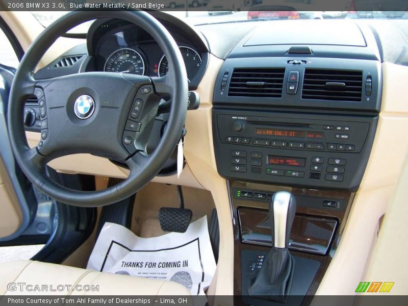 Blue Water Metallic / Sand Beige 2006 BMW X3 3.0i