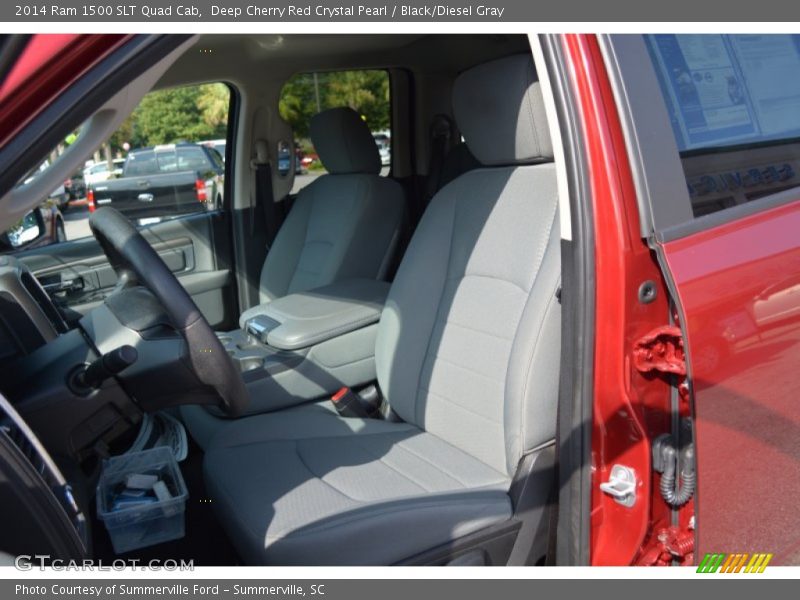 Deep Cherry Red Crystal Pearl / Black/Diesel Gray 2014 Ram 1500 SLT Quad Cab