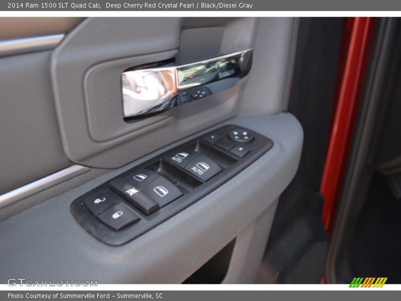 Deep Cherry Red Crystal Pearl / Black/Diesel Gray 2014 Ram 1500 SLT Quad Cab