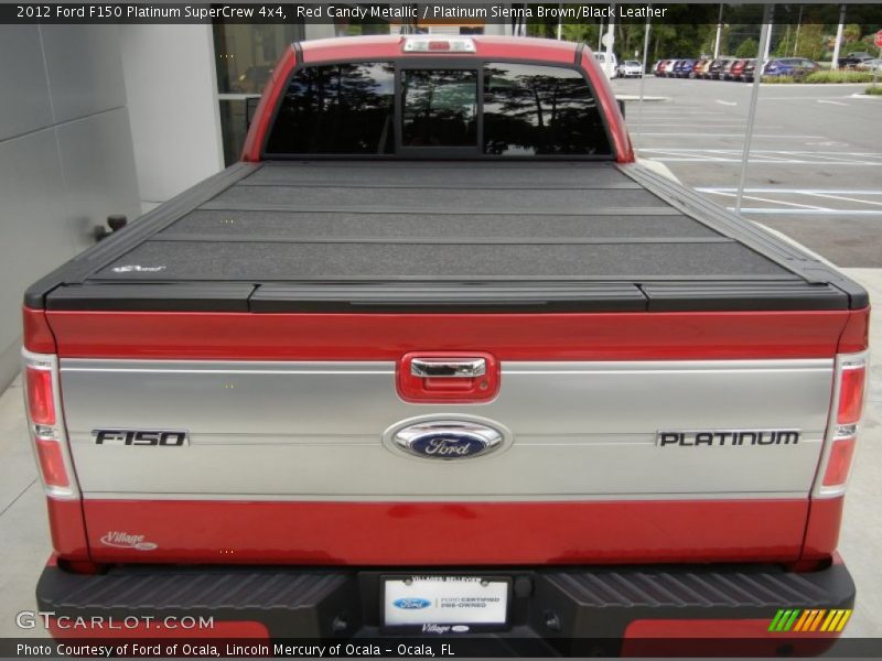 Red Candy Metallic / Platinum Sienna Brown/Black Leather 2012 Ford F150 Platinum SuperCrew 4x4