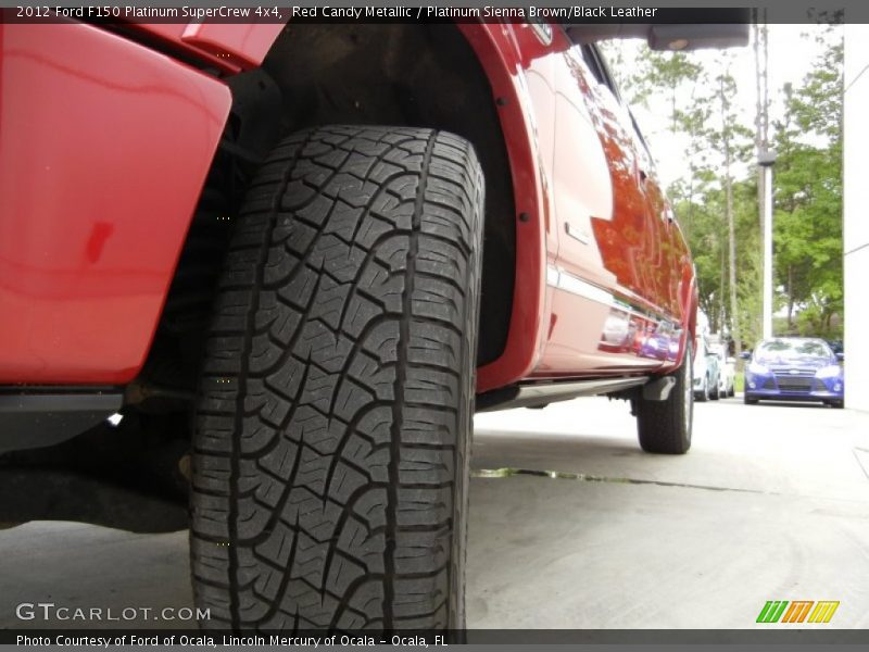 Red Candy Metallic / Platinum Sienna Brown/Black Leather 2012 Ford F150 Platinum SuperCrew 4x4