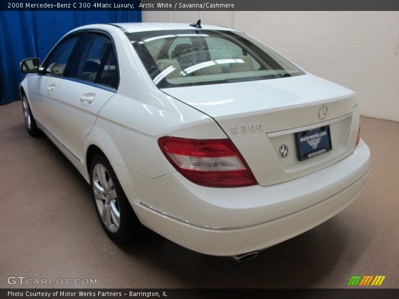 Arctic White / Savanna/Cashmere 2008 Mercedes-Benz C 300 4Matic Luxury