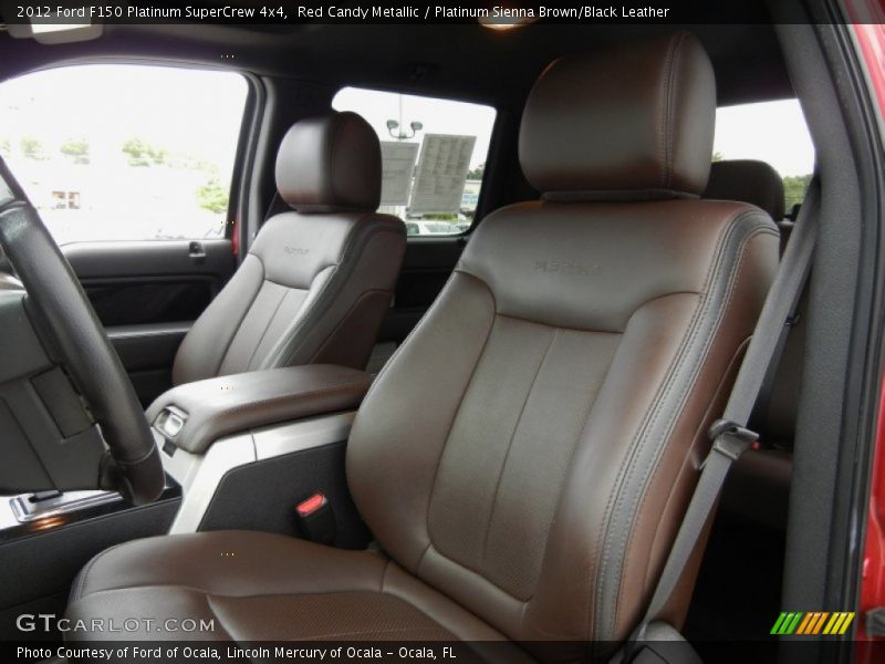 Front Seat of 2012 F150 Platinum SuperCrew 4x4