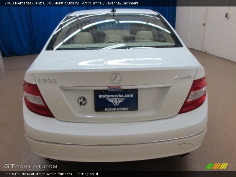 Arctic White / Savanna/Cashmere 2008 Mercedes-Benz C 300 4Matic Luxury